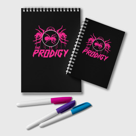 Блокнот с принтом The Prodigy в Кировске, 100% бумага | 48 листов, плотность листов — 60 г/м2, плотность картонной обложки — 250 г/м2. Листы скреплены удобной пружинной спиралью. Цвет линий — светло-серый
 | prodigy | the | бигбит | брейкбит | дарование | кит флинт | максим реалити | продиджи | синтипанк | техно | чудо