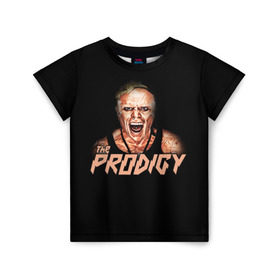 Детская футболка 3D с принтом The Prodigy в Кировске, 100% гипоаллергенный полиэфир | прямой крой, круглый вырез горловины, длина до линии бедер, чуть спущенное плечо, ткань немного тянется | Тематика изображения на принте: prodigy | the | бигбит | брейкбит | дарование | кит флинт | максим реалити | продиджи | синтипанк | техно | чудо