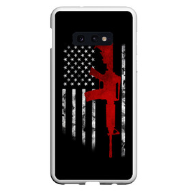 Чехол для Samsung S10E с принтом American Patriot в Кировске, Силикон | Область печати: задняя сторона чехла, без боковых панелей | Тематика изображения на принте: america | canada | city | donald | fortnite | la | lil | los angeles | moskow | msc | new york | ny | peep | pubg | russia | supreme | trasher | trupm | usa | америка | канада | лос анджелес | нью йорк