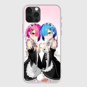 Чехол для iPhone 12 Pro с принтом Re:Zero. Рем и Рам в Кировске, силикон | область печати: задняя сторона чехла, без боковых панелей | re zero | re:zero. жизнь с нуля в альтернативном мире | re:zero. жизнь с нуля в другом мире | rezero | аниме | манга | рем | рем и рам | эмилия