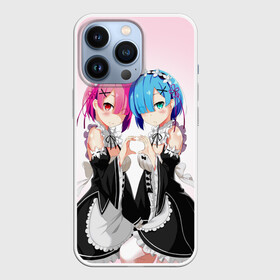 Чехол для iPhone 13 Pro с принтом Re:Zero. Рем и Рам в Кировске,  |  | re zero | re:zero. жизнь с нуля в альтернативном мире | re:zero. жизнь с нуля в другом мире | rezero | аниме | манга | рем | рем и рам | эмилия