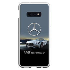 Чехол для Samsung S10E с принтом V8 Biturbo в Кировске, Силикон | Область печати: задняя сторона чехла, без боковых панелей | Тематика изображения на принте: amg | cool | design | mercedes | mercedes benz | motorsport | power | prestige | race | sport car | status | автоспорт | гонка | дизайн | круто | мерседес | мощь | престиж | спорткар | статус