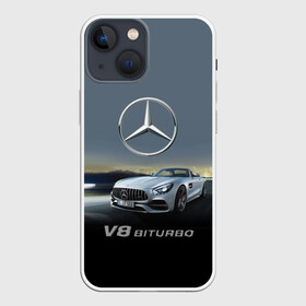 Чехол для iPhone 13 mini с принтом V8 Biturbo в Кировске,  |  | amg | cool | design | mercedes | mercedes benz | motorsport | power | prestige | race | sport car | status | автоспорт | гонка | дизайн | круто | мерседес | мощь | престиж | спорткар | статус