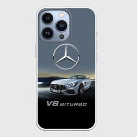 Чехол для iPhone 13 Pro с принтом V8 Biturbo в Кировске,  |  | Тематика изображения на принте: amg | cool | design | mercedes | mercedes benz | motorsport | power | prestige | race | sport car | status | автоспорт | гонка | дизайн | круто | мерседес | мощь | престиж | спорткар | статус