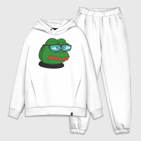 Мужской костюм хлопок OVERSIZE с принтом Pepe в Кировске,  |  | bad | dab | frog | good | kek | make pepe great again | pepe | sad | sad frog | vote for pepe | кек | лягушка | мем | мемы | пепе | со смыслом | фрог