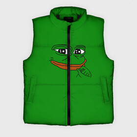 Мужской жилет утепленный 3D с принтом Pepe в Кировске,  |  | bad | dab | frog | good | kek | make pepe great again | pepe | sad | sad frog | vote for pepe | кек | лягушка | мем | мемы | пепе | со смыслом | фрог