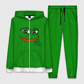 Женский костюм 3D с принтом Pepe в Кировске,  |  | bad | dab | frog | good | kek | make pepe great again | pepe | sad | sad frog | vote for pepe | кек | лягушка | мем | мемы | пепе | со смыслом | фрог