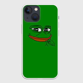 Чехол для iPhone 13 mini с принтом Pepe в Кировске,  |  | bad | dab | frog | good | kek | make pepe great again | pepe | sad | sad frog | vote for pepe | кек | лягушка | мем | мемы | пепе | со смыслом | фрог