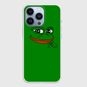 Чехол для iPhone 13 Pro с принтом Pepe в Кировске,  |  | bad | dab | frog | good | kek | make pepe great again | pepe | sad | sad frog | vote for pepe | кек | лягушка | мем | мемы | пепе | со смыслом | фрог