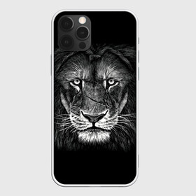 Чехол для iPhone 12 Pro с принтом Lion Art в Кировске, силикон | область печати: задняя сторона чехла, без боковых панелей | акварель | арт | белый | взгляд | грива | дикий | живопись | зверь | искусство | король | кот | лев | львица | мазки | мощь | прайд | саванна | сила | царь | черный | шрам