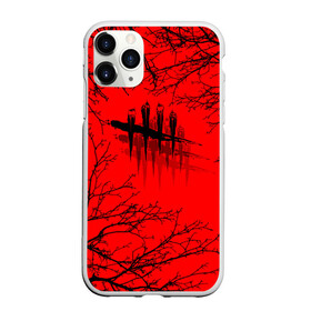 Чехол для iPhone 11 Pro Max матовый с принтом Dead by Daylight в Кировске, Силикон |  | dead by daylight | ветки | деад бай деад лайт | деревья | жуть | игра | компьютерная игра | красный | красный и черный | кровь | ужасы | черный