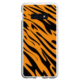 Чехол для Samsung S10E с принтом Тигр в Кировске, Силикон | Область печати: задняя сторона чехла, без боковых панелей | животное | зверь | кардашьян | ким | кот | лев | оранжевый | полосы | рыжий | тигр | черный