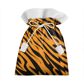 Подарочный 3D мешок с принтом Тигр в Кировске, 100% полиэстер | Размер: 29*39 см | Тематика изображения на принте: животное | зверь | кардашьян | ким | кот | лев | оранжевый | полосы | рыжий | тигр | черный