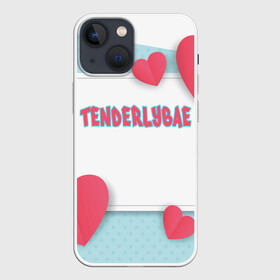 Чехол для iPhone 13 mini с принтом Tenderlybae в Кировске,  |  | tenderlybae | twitch | амина | бэйби | в маске | малышка | мирзоева | мэйби | нежная | стримерша | тендерлибае | тендерлибэй