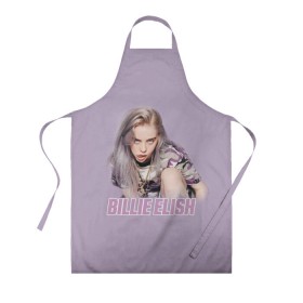 Фартук 3D с принтом Billie Eilish в Кировске, 100% полиэстер | общий размер — 65 х 85 см, ширина нагрудника — 26 см, горловина — 53 см, длина завязок — 54 см, общий обхват в поясе — 173 см. Принт на завязках и на горловине наносится с двух сторон, на основной части фартука — только с внешней стороны | bilie | billi | billie | eilish | eillish | elish | ellish | eyes | ocean | pop music | айлиш | алиш | били | билли | музыка | певица | поп | эйлиш | элиш