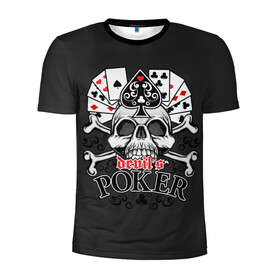 Мужская футболка 3D спортивная с принтом Poker в Кировске, 100% полиэстер с улучшенными характеристиками | приталенный силуэт, круглая горловина, широкие плечи, сужается к линии бедра | Тематика изображения на принте: po | буны | веер | винтаж | графика | дизайн | игра | игральные | иллюстрация | казино | картинка | карты | кости | крести | масть | мода | надпись | орнамент | пики | покер | рисунок | сердце | символ | стиль