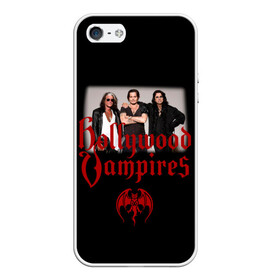 Чехол для iPhone 5/5S матовый с принтом Hollywood Vampires в Кировске, Силикон | Область печати: задняя сторона чехла, без боковых панелей | 2019 | 2020 | aerosmith | альтернатива | голливудские вампиры | группа | дафф маккаган | джо перри | джонни депп | кантри | лого | металл | музыка | панк | поклонники | рок | тур в россии | фото | хард рок