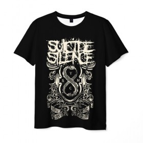 Мужская футболка 3D с принтом Suicide Silence в Кировске, 100% полиэфир | прямой крой, круглый вырез горловины, длина до линии бедер | metal | suicide silence | грув метал | группы | дэткор | метал | музыка | ню метал | рок