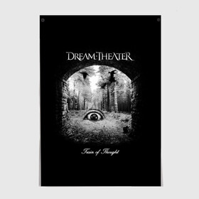 Постер с принтом Dream Theater в Кировске, 100% бумага
 | бумага, плотность 150 мг. Матовая, но за счет высокого коэффициента гладкости имеет небольшой блеск и дает на свету блики, но в отличии от глянцевой бумаги не покрыта лаком | Тематика изображения на принте: dream theater | metal | группы | метал | музыка | прогрессив метал | рок | хеви метал