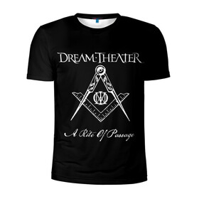 Мужская футболка 3D спортивная с принтом Dream Theater в Кировске, 100% полиэстер с улучшенными характеристиками | приталенный силуэт, круглая горловина, широкие плечи, сужается к линии бедра | dream theater | metal | группы | метал | музыка | прогрессив метал | рок | хеви метал