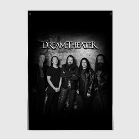 Постер с принтом Dream Theater в Кировске, 100% бумага
 | бумага, плотность 150 мг. Матовая, но за счет высокого коэффициента гладкости имеет небольшой блеск и дает на свету блики, но в отличии от глянцевой бумаги не покрыта лаком | dream theater | metal | группы | метал | музыка | прогрессив метал | рок | хеви метал