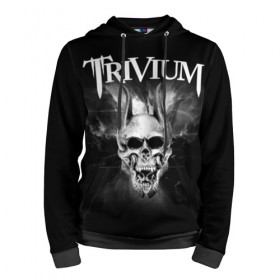 Мужская толстовка 3D с принтом Trivium в Кировске, 100% полиэстер | двухслойный капюшон со шнурком для регулировки, мягкие манжеты на рукавах и по низу толстовки, спереди карман-кенгуру с мягким внутренним слоем. | Тематика изображения на принте: trivium | грув метал | группы | метал | музыка | рок | тривиум | трэш метал | хеви метал