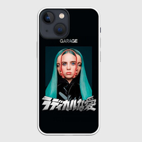 Чехол для iPhone 13 mini с принтом Billie Eilish в Кировске,  |  | ailish | billi | billie eilish | bury a friend | copycat | crown | dont smile at me | lovely | murakami | music | my boy | party favor | pop | айлишь | били | билли айлиш | музыка | певица | поп