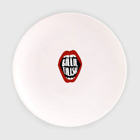 Тарелка с принтом Billie Eilish в Кировске, фарфор | диаметр - 210 мм
диаметр для нанесения принта - 120 мм | music | pop | айлиш | билли | музыка