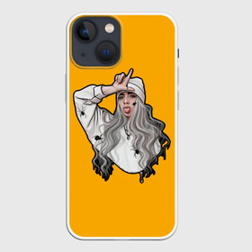 Чехол для iPhone 13 mini с принтом Billie Eilish в Кировске,  |  | ailish | billi | billie eilish | bury a friend | copycat | crown | dont smile at me | lovely | music | my boy | party favor | pop | били | билли айлиш | музыка | певица | поп | эйлиш