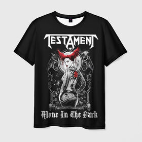 Мужская футболка 3D с принтом Testament в Кировске, 100% полиэфир | прямой крой, круглый вырез горловины, длина до линии бедер | heavy metal | metal | testament | группы | дэт метал | метал | музыка | рок | трэш метал | хеви метал
