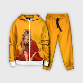 Детский костюм 3D с принтом Billie Eilish в Кировске,  |  | ailish | billi | billie eilish | bury a friend | copycat | crown | dont smile at me | lovely | music | my boy | party favor | pop | били | билли айлиш | музыка | певица | поп | эйлиш