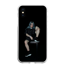 Чехол для iPhone XS Max матовый с принтом Billie Eilish в Кировске, Силикон | Область печати: задняя сторона чехла, без боковых панелей | ailish | billi | billie eilish | bury a friend | copycat | crown | dont smile at me | lovely | music | my boy | party favor | pop | били | билли айлиш | музыка | певица | поп | эйлиш