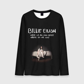 Мужской лонгслив 3D с принтом Billie Eilish в Кировске, 100% полиэстер | длинные рукава, круглый вырез горловины, полуприлегающий силуэт | ailish | billi | billie eilish | bury a friend | copycat | crown | dont smile at me | lovely | music | my boy | party favor | pop | били | билли айлиш | музыка | певица | поп | эйлиш