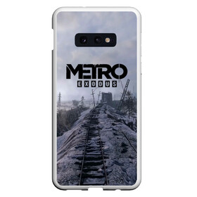 Чехол для Samsung S10E с принтом Metro Exodus в Кировске, Силикон | Область печати: задняя сторона чехла, без боковых панелей | Тематика изображения на принте: 2035 | exodus | metro | metro exodus | metro: exodus | stalker | stalker 2 | survival horror | арт | артём | исход | метро | метро исход | метро:исход | припять | сталкер