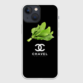 Чехол для iPhone 13 mini с принтом Chavel в Кировске,  |  | Тематика изображения на принте: chanel | антитренд | шанель