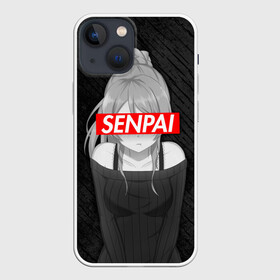 Чехол для iPhone 13 mini с принтом Anime Senpai Girl в Кировске,  |  | ahegao | anime | manga | sempai | senpai | аниме | ахегао | манга | семпай | сенпай