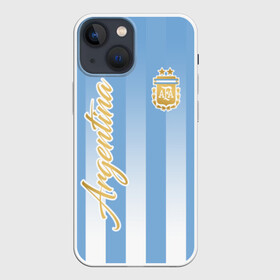 Чехол для iPhone 13 mini с принтом Сборная Аргентины в Кировске,  |  | argentina | аргентина | аргентинская сборная | сборная | сборная аргентины | сборная аргентины по футболу | сборные | форма | футбол | футбольные сборные | чемпионат | чемпионат мира
