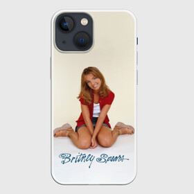 Чехол для iPhone 13 mini с принтом Oldschool Britney в Кировске,  |  | Тематика изображения на принте: britney | britneyspears | glitch | icon | jean | pop | princess | spears | usa | бритни | бритниспирс | глич | джин | поп | работа | спирс | сша