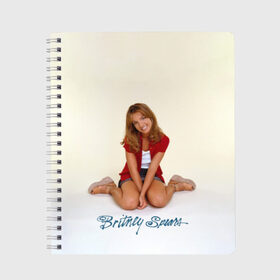 Тетрадь с принтом Oldschool Britney в Кировске, 100% бумага | 48 листов, плотность листов — 60 г/м2, плотность картонной обложки — 250 г/м2. Листы скреплены сбоку удобной пружинной спиралью. Уголки страниц и обложки скругленные. Цвет линий — светло-серый
 | britney | britneyspears | glitch | icon | jean | pop | princess | spears | usa | бритни | бритниспирс | глич | джин | поп | работа | спирс | сша