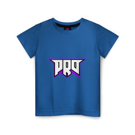 Детская футболка хлопок с принтом pro100 в Кировске, 100% хлопок | круглый вырез горловины, полуприлегающий силуэт, длина до линии бедер | 
