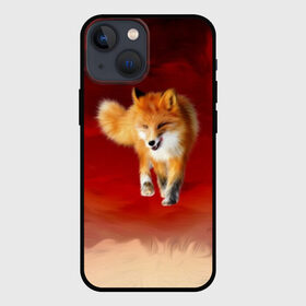 Чехол для iPhone 13 mini с принтом Огненная Лиса в Кировске,  |  | fire fox | firefox | fox | fox say | ylvis   the fox | главное фыр | кицунэ | лиза | лиса | лисичка | мемасики | мемы | огонь | фыр фыр | хитрая лиса | я хочу фырфыр