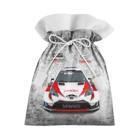 Подарочный 3D мешок с принтом WRC Toyota в Кировске, 100% полиэстер | Размер: 29*39 см | auto | car | championship | race | rally | toyota | world | wrc | авто | гонки | машина | ралли | трасса | трек | чемпионат