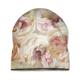 Шапка 3D с принтом Нежные Пионы в Кировске, 100% полиэстер | универсальный размер, печать по всей поверхности изделия | букет | красивый | милый | пион | роза | розовый | розочка | свадебный | флористика | цветок | цветы