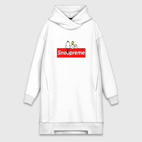 Платье-худи хлопок с принтом Snoopreme в Кировске,  |  | snoopy | supreme | бигль | комиксы | мода | мульт | надпись | пес | птенец | птица | снупи | собака | суприм | тренд | щенок