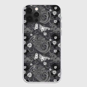 Чехол для iPhone 12 Pro Max с принтом Морские чудовища в Кировске, Силикон |  | background | butterflies | dragons | fashion | fish | flowers | illustrat | monsters | pattern | sea | skull | style | water | бабочки | вода | глубина | графика | драконы | иллюстрация | картинка | мода | монстры | морские | орнамент | осьминоги | пузыри