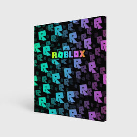 Холст квадратный с принтом Roblox в Кировске, 100% ПВХ |  | roblox   массовая многопользовательская онлайн игра