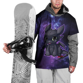Накидка на куртку 3D с принтом ночная фурия в Кировске, 100% полиэстер |  | how to train your dragon | night fury | беззубик | дракон | как приручить дракона | ночная фурия