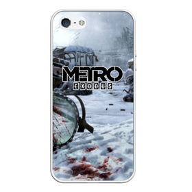 Чехол для iPhone 5/5S матовый с принтом METRO EXODUS в Кировске, Силикон | Область печати: задняя сторона чехла, без боковых панелей | 2035 | exodus | metro | metro exodus | metro: exodus | survival horror | арт | артём | исход | метро | метро исход | метро:исход