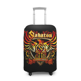Чехол для чемодана 3D с принтом Sabaton в Кировске, 86% полиэфир, 14% спандекс | двустороннее нанесение принта, прорези для ручек и колес | heavy metal | metal | sabaton | группы | метал | музыка | пауэр метал | рок | сабатон | хэви метал