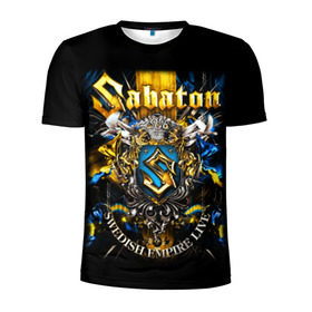 Мужская футболка 3D спортивная с принтом Sabaton в Кировске, 100% полиэстер с улучшенными характеристиками | приталенный силуэт, круглая горловина, широкие плечи, сужается к линии бедра | heavy metal | metal | sabaton | группы | метал | музыка | пауэр метал | рок | сабатон | хэви метал